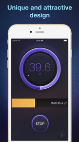 Tesla Meter - magnetic and gauss field measurement tool and metal detector screenshot