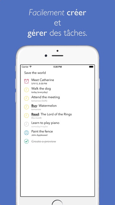 Screenshot #1 pour Air Tasks - Liste de Tâches avec les Rappels