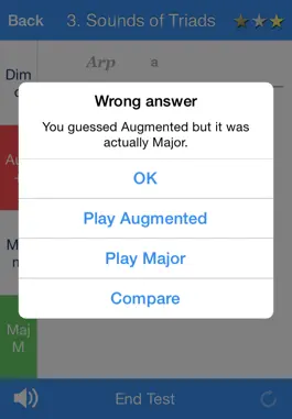 Game screenshot Chordelia Triad Tutor - learn to hear Major, Minor, Augmented and Diminished chords - for the beginner and advanced musician who plays Guitar, Ukulele, Sax and more hack