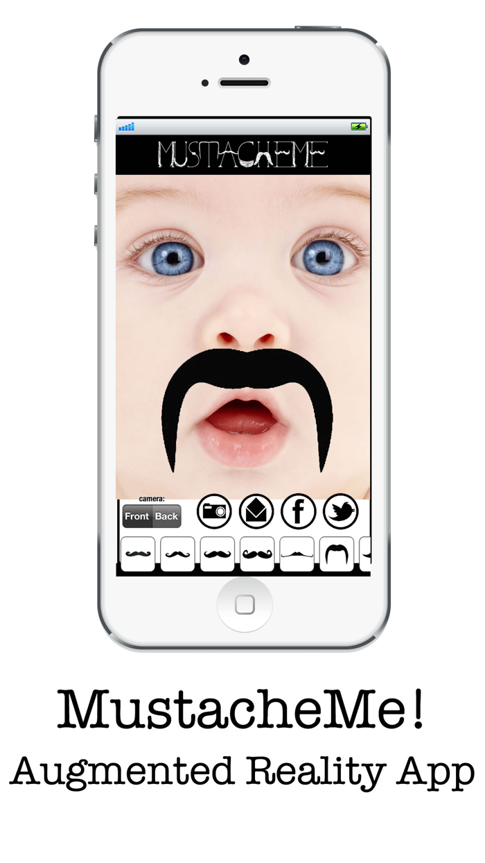 MustacheMe Cool Moustaches over your face