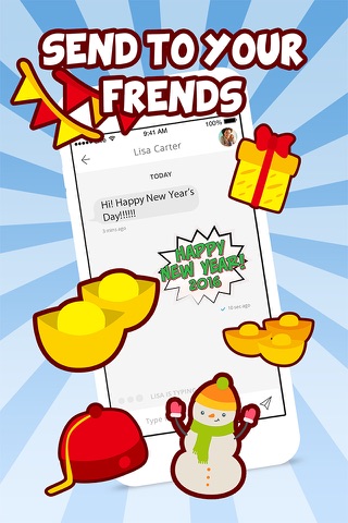 New Year Emoji Pro - Holiday Emoticon Stickers & Emojis Icons for Message Greeting screenshot 3