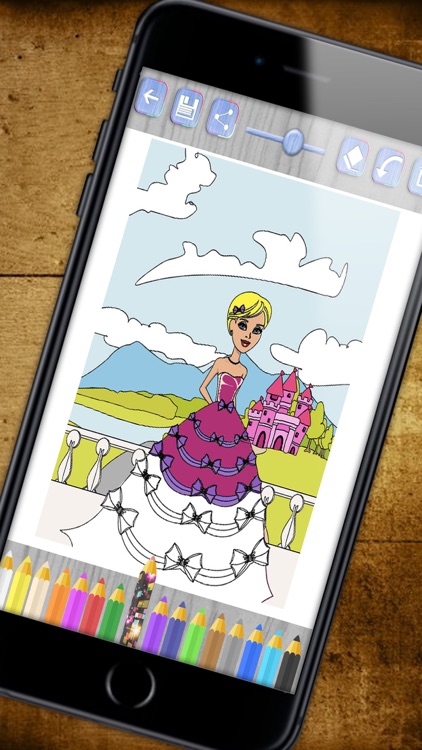 Paint princesses magic - Princess coloring pages- Premium screenshot-3
