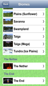 Wiki for Minecraft screenshot
