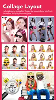 emoji selfie - 1000+ emoticons & face makeup + collage maker iphone screenshot 2