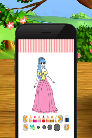 Princess Cute Coloring Book for kid screenshot 3