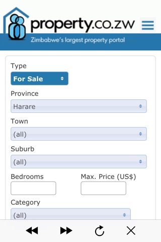 Property.co.zw screenshot 2