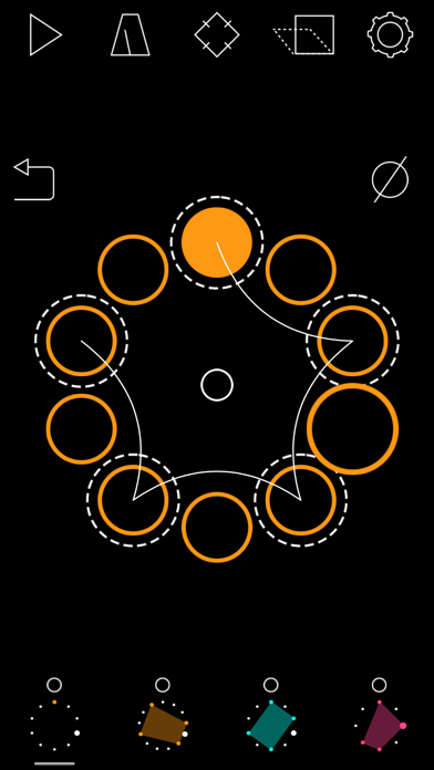 Rhythm Necklace - Geometric Sequencer iPhone screenshot 4 - Music app