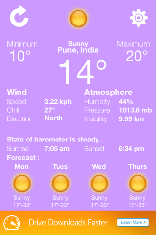 weather exact condition - accurate and updated local forecast application screenshot 3