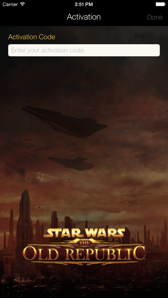 Star Wars: The Old Republic Security Key - 1.0.0 - (iOS)
