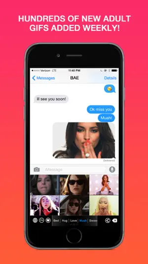 Animated Adult GIF Keyboard screenshot 4
