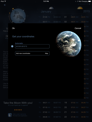 Screenshot #6 pour Raise and Set Times - Moonrise, moonset, sunrise, sunset times and compass