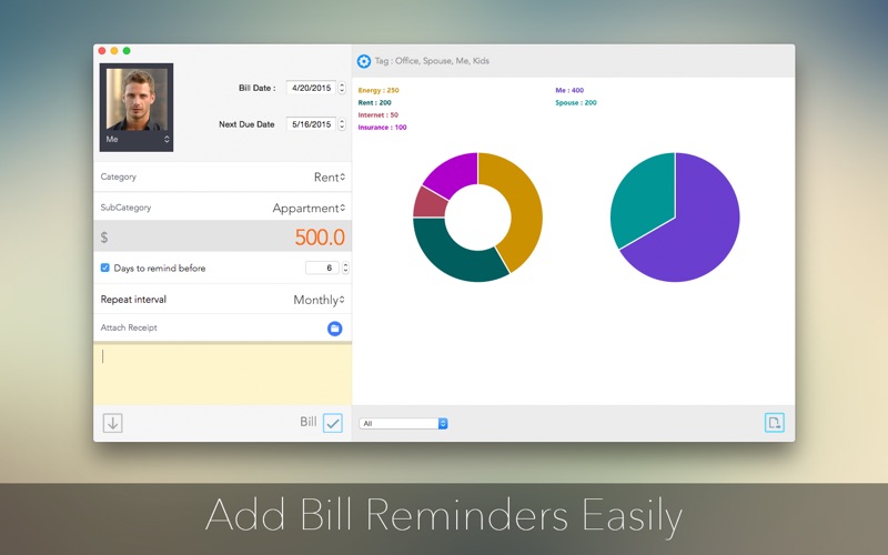 Screenshot #2 pour Bill Reminder