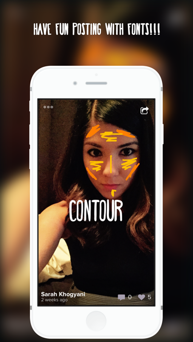 Anonygram - fast, fun and creative photos and videos with friends iPhone screenshot