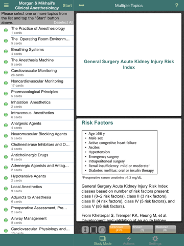 Morgan & Mikhail's Clinical Anesthesiology Flashcards iPad screenshot