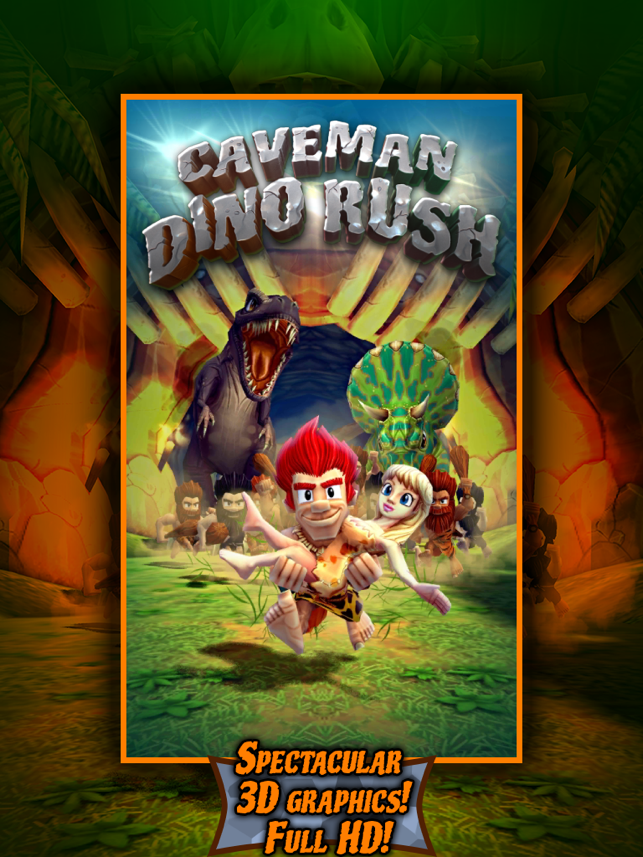 ‎Caveman Dino Rush Screenshot