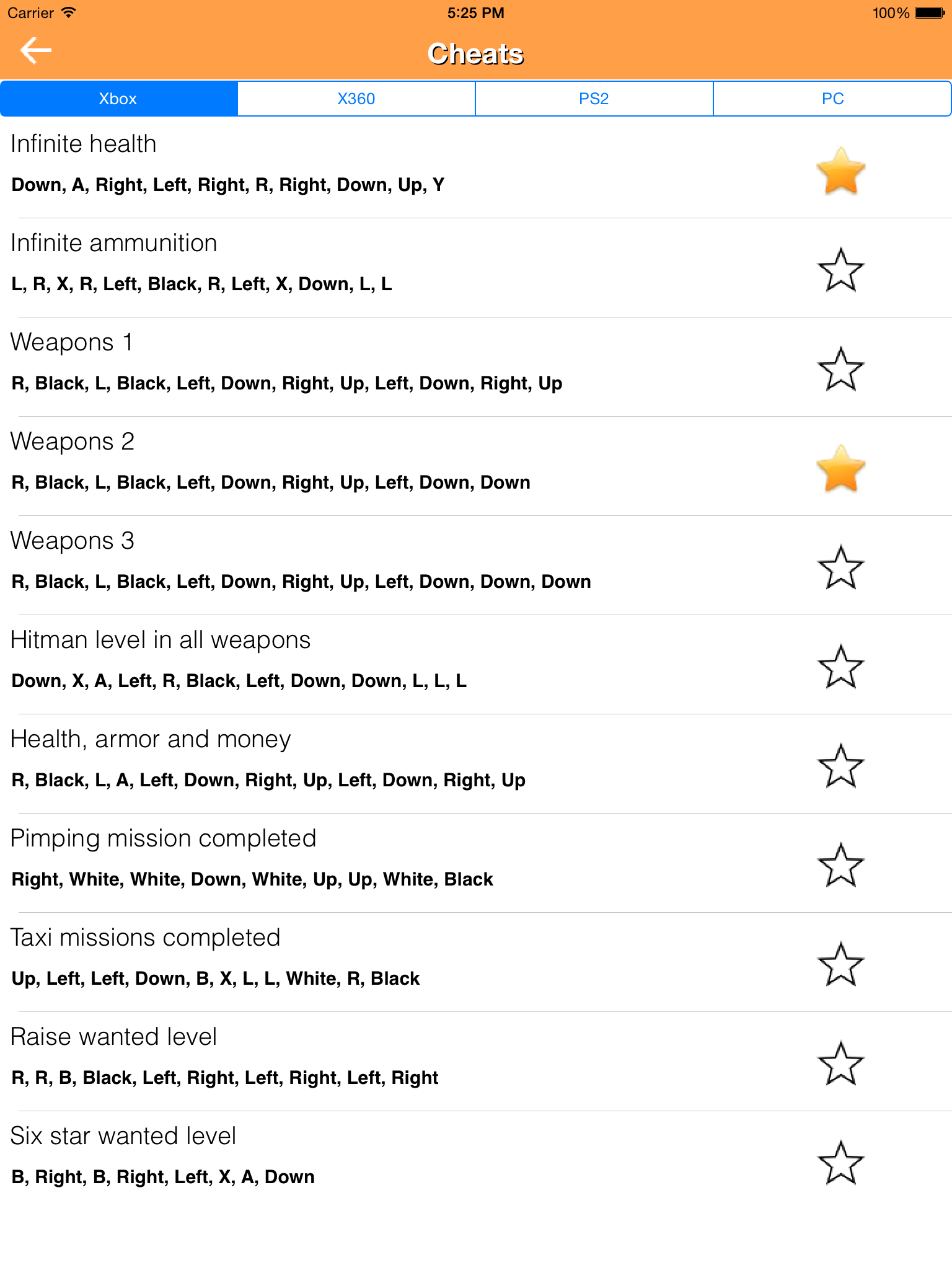 Cheats for GTA SA screenshot 7