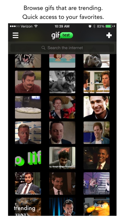 gif text : animated sms messaging and memes