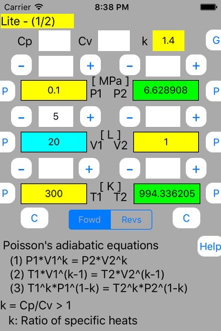 Adiabatic Calculator Mini Lite screenshot 4