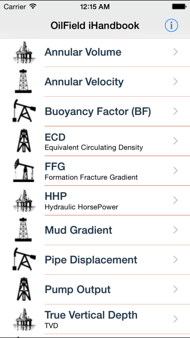 OilField iHandbook Screenshot