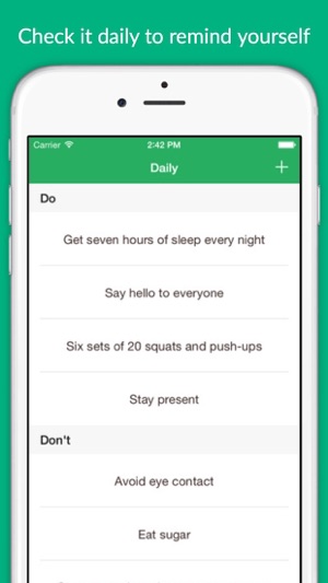 Daily - keep track of your dos and don'ts, everyday(圖2)-速報App