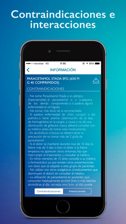 Infarmon: Base de datos de fármacos sin receta. Interacciones y contraindicaciones de cada medicamento