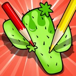 액티브 색칠하기 책 어린이를위한 사막의  페인트 알아보기 유치원