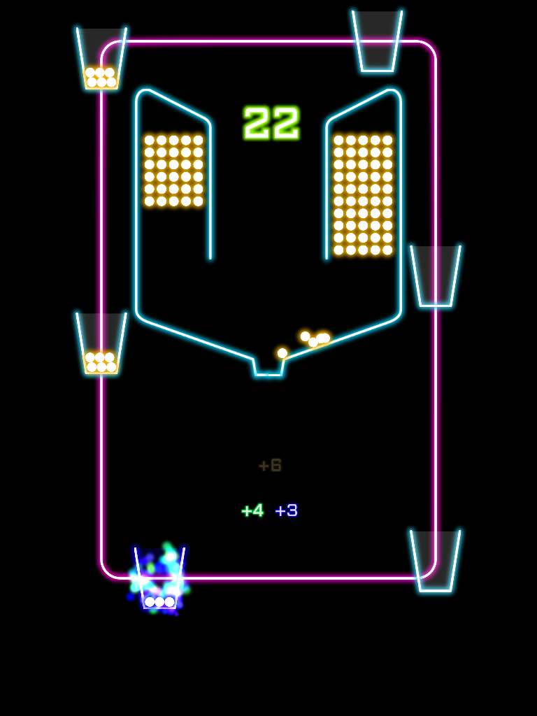 Rock Balls pour down into glowing cups with rock rhythm screenshot 10