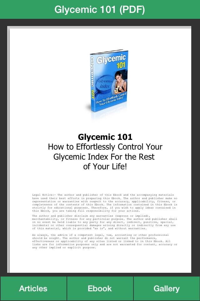 Glycemic Index Guide - How To Control Your Glycemic Index Effectively screenshot 3