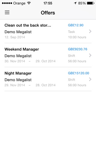 Megalist App screenshot 3