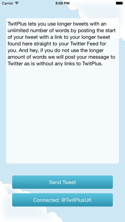 TwitPlus – Longer Tweets