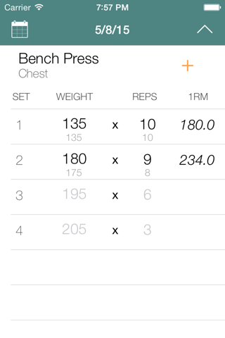 Muscle Train - Track Your Strength Gains screenshot 3