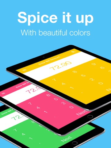 Split Bill - The Best Tip Calculator And Bill Splitter For iOS iPad screenshot 4 - Utilities app