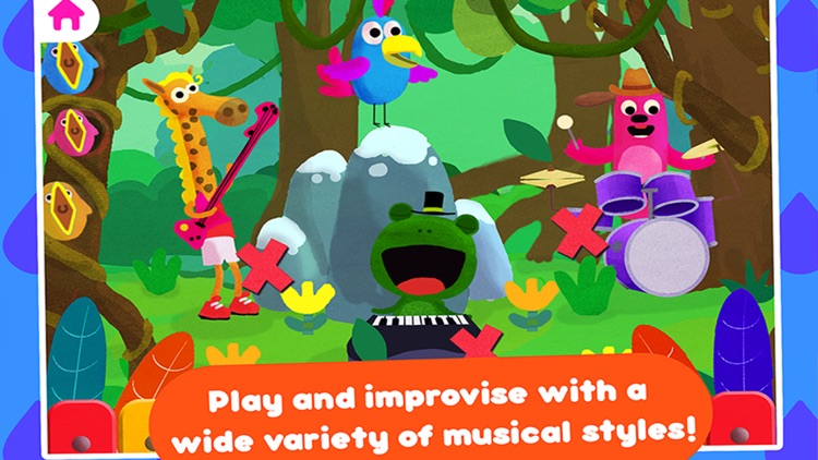 Animal Band Music Box - Fun sound and nursery rhymes jam app for your toddler and preschool aged children