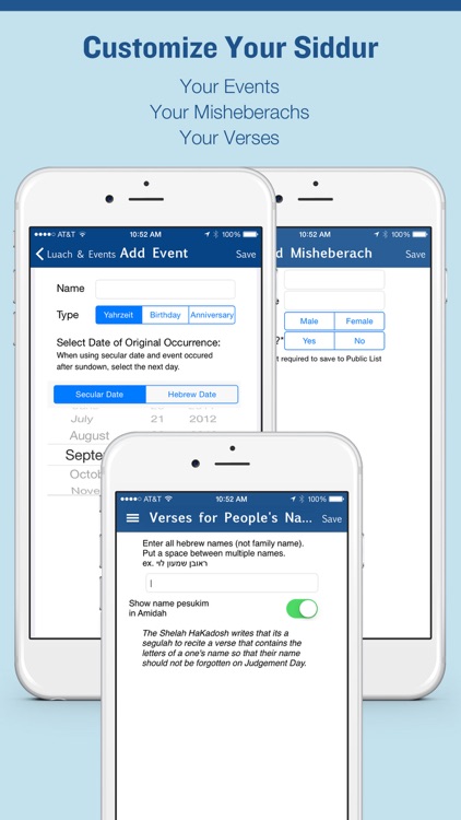 Siddur Zmanim Luach Minyanim screenshot-4