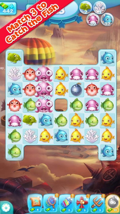 Marine Adventure -- Collect and Match 3 Fish Puzzle Game for TANGO Screenshot