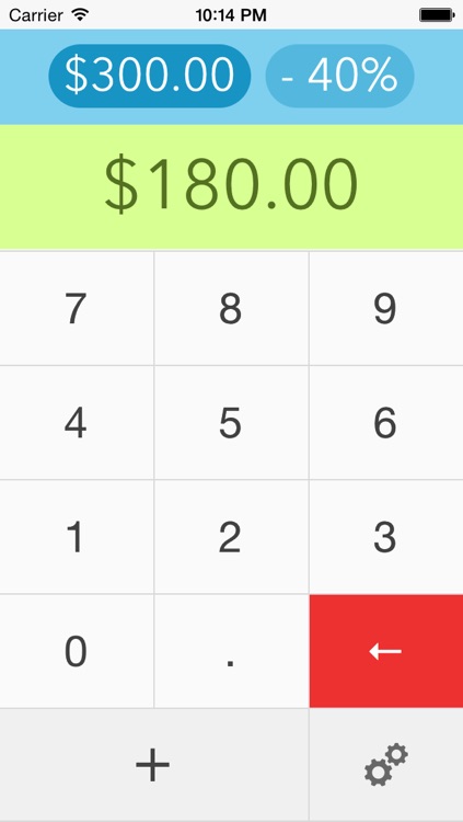 OnSale - shopping calculator, percentage calculator that helps with discounts