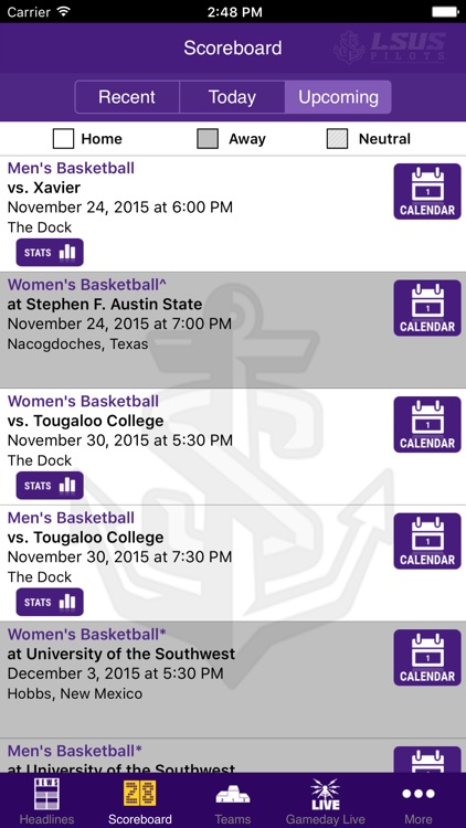 LSU Shreveport Athletics screenshot-3