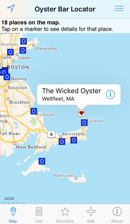 Oyster Bar Locator