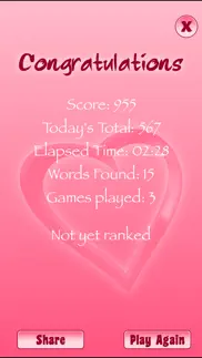 valentine's day word search hd iphone screenshot 3