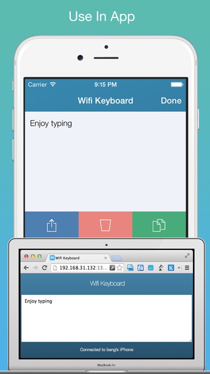 Wifi Keyboard - Connect your keyboard to iPhone/iPad with Wifi