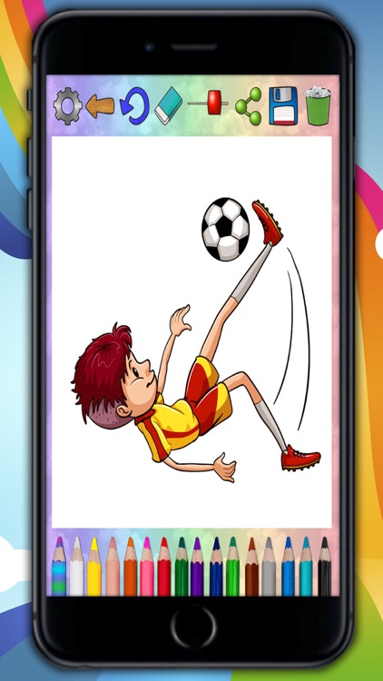 Paint magic football – coloring players and teams