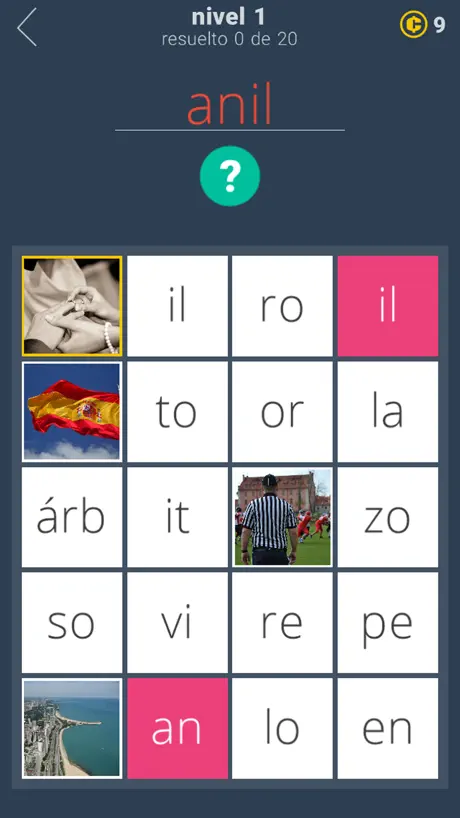20 Pistas: juego de palabras