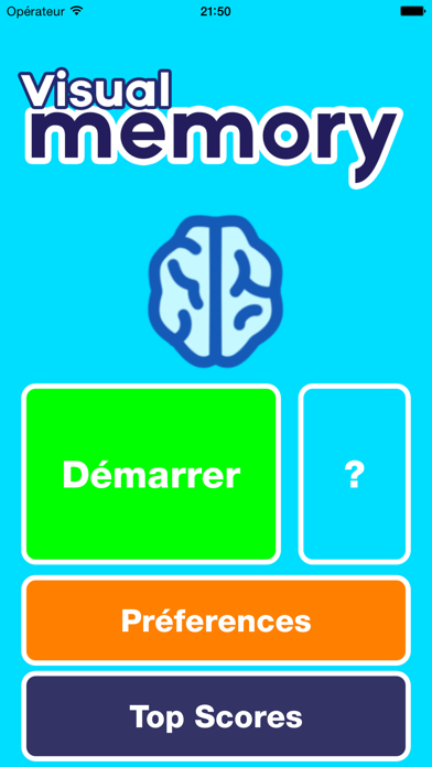 Screenshot #1 pour Entraînement et Test de Mémoire Visuelle