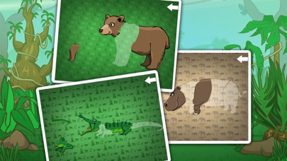 Screenshot #2 pour Les animaux sauvages dans la forêt, la jungle et la savane - puzzles gratuits pour les enfants