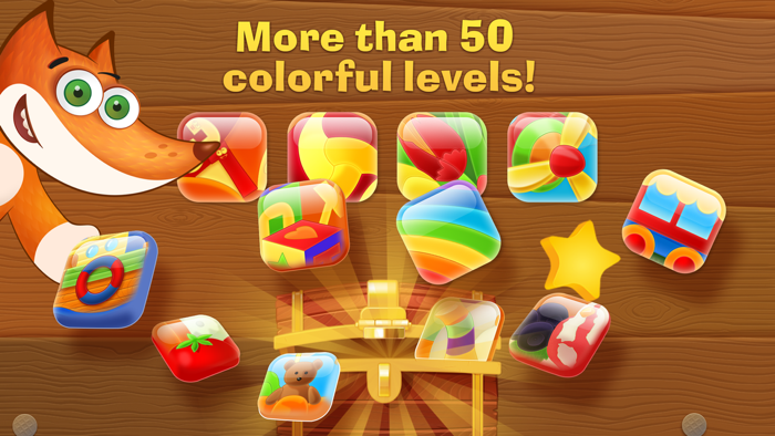 Tim the Fox - Paint - free preschool coloring game