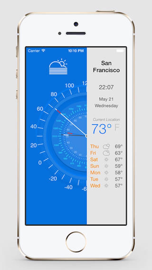 Screenshot #1 pour Weather Today - Local Forecast and Temperature