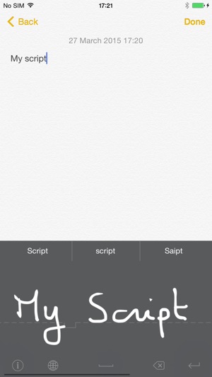 MyScript Stylus - Handwriting Keyboard Screenshot