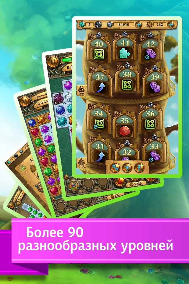 Jewel Tree: Match It puzzle HD screenshot 2
