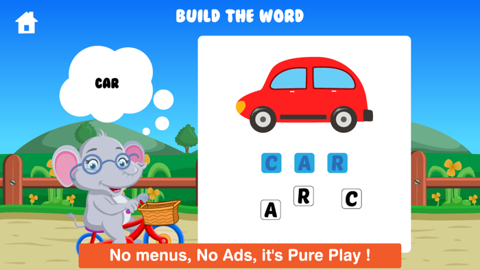 Elephant Preschool Playtime - Toddlers and Kindergarten Educational Learning ABC Numbers Shape Puzzle Adventure Game for Toddler Kids Explorers
