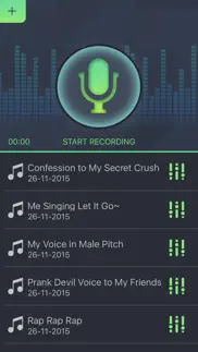 simple voice changer - sound recorder editor with male female audio effects for singing iphone screenshot 1